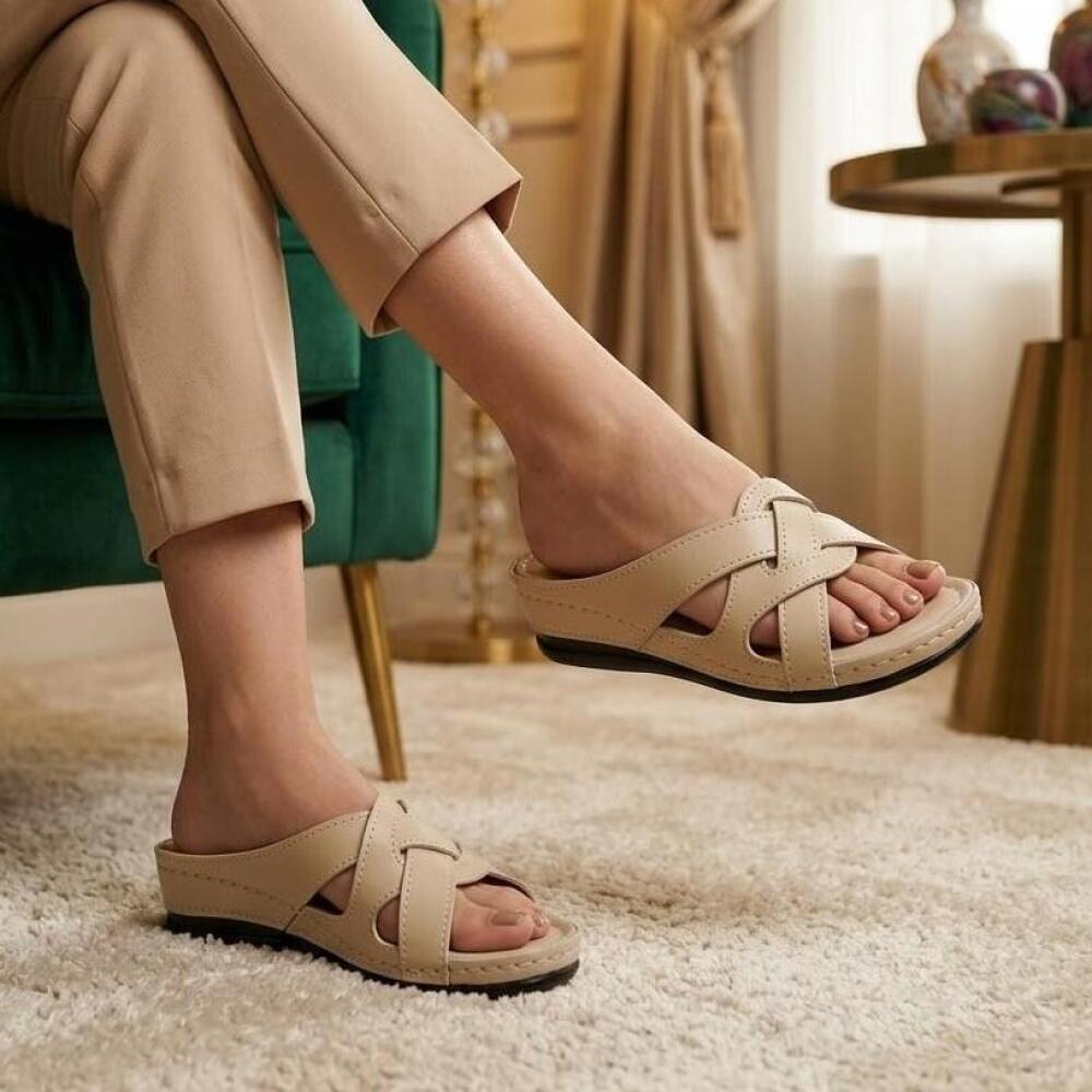 خرید آنلاین صندل طبی خارپاشنه زنانه فروغ مدل نیو رز کد 27